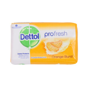 “Dettol Soap Orange Burst 100g bar front view”