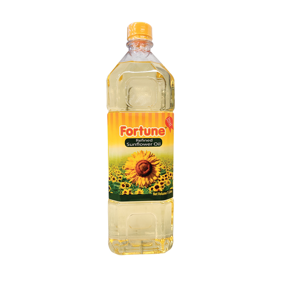 “Fortune Sunflower Oil 1 L bottle front view”