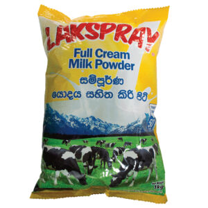 “Lakspray Full Cream Milk Powder 1 kg pouch — front view”