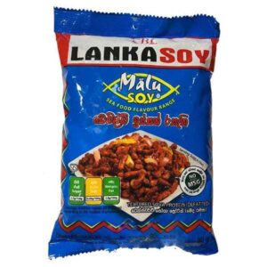 “Lanka Soya Devilled Prawn 90g packaging”