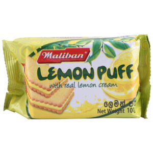 "Maliban Lemon Puff 100g Biscuit Packaging"