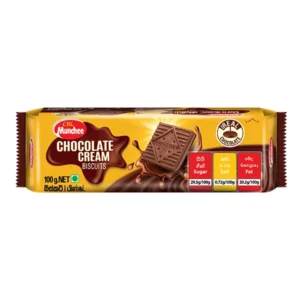 “Munchee Chocolate Cream 100g packaging”
