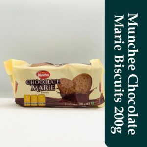 “Munchee Chocolate Marie Biscuits 200g packaging”