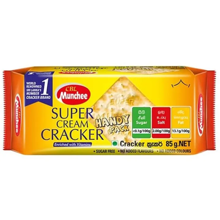 “Munchee Super Cream Cracker 85g packaging”