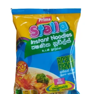 “Prima Stella Prawn Noodles 75g packaging”