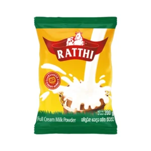 “Ratthi Full Cream Milk Powder 18g sachet packaging”