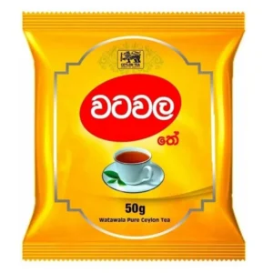 “Watawala Pure Ceylon Tea Powder 50g packaging”