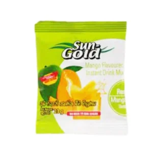 “Sun Gold Mango Instant Drink Mix 150g packaging”