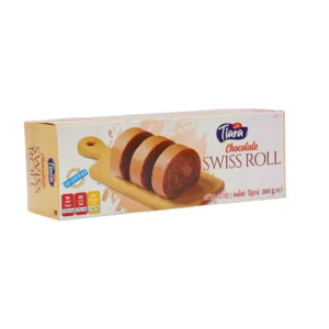 “Tiara Swiss Roll Chocolate 200g packaging”
