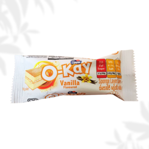 “Tiara O-Kay Vanilla Cake 18g packaging”