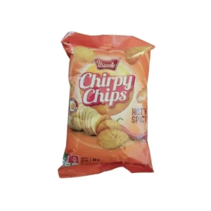 “Uswatte Chirpy Chips Hot & Spicy 50g Packaging”